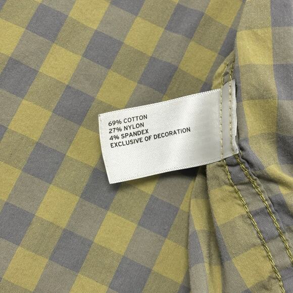 Alaskan Hardgear Mens XLT‎ Slim Fit Gingham Check Short Sleeve Button Up Shirt - Picture 6 of 9
